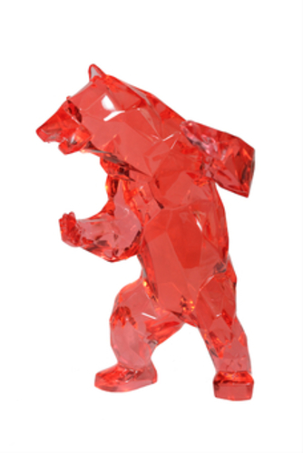 Standing Bear Red Crystal Clear