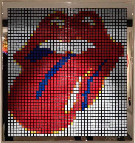 Rubiks Rolling Stones Blanc