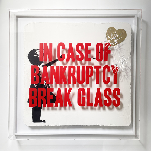 In Case of Bankruptcy - BROKEN GLASS - "Balloon Girl Golden", 2021