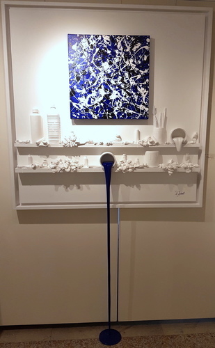 Flow 141 - Hommage à Pollock bleu