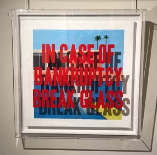 In Case of Bankruptcy - Hockney Bigger Splash (70x70 cm)