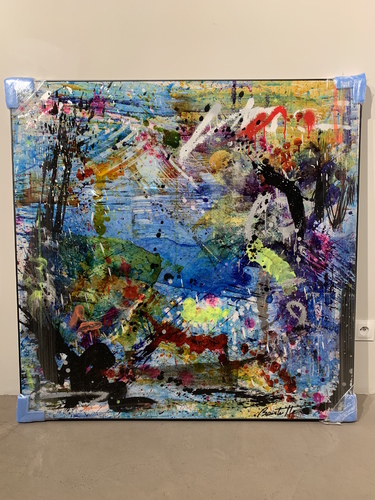 Abstract bleu mer