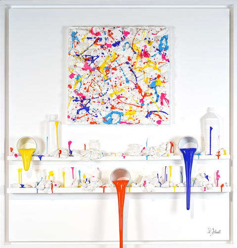 Flow - Hommage à Pollock multicolore