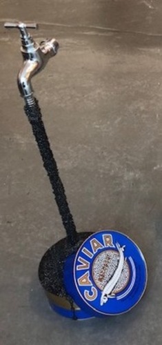 Robinet à caviar bleu