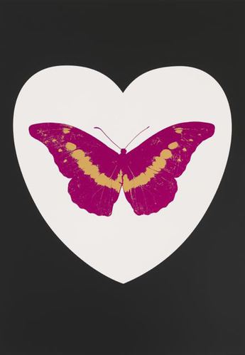 I love you - White, Black, Fuchsia, Cool Gold