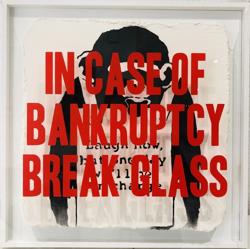 In Case of Bankruptcy - Banksy Laugh Now (50x50cm)