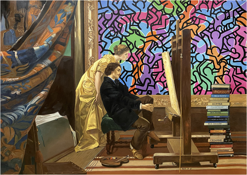 The Artist And The Muse (Haring), 2022