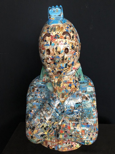 TINTIN Penseur - "L'ordre et le chaos" Coke en Stock (75 cm)