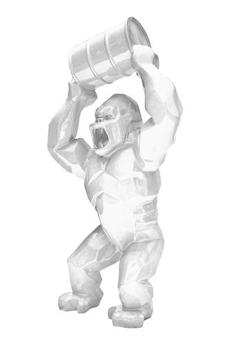 Wild kong au bidon - blanc brillant