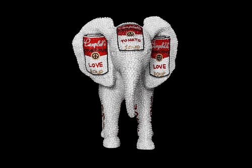 Elephant small "LOVE COCKTAIL" feat. Warhol, 2019