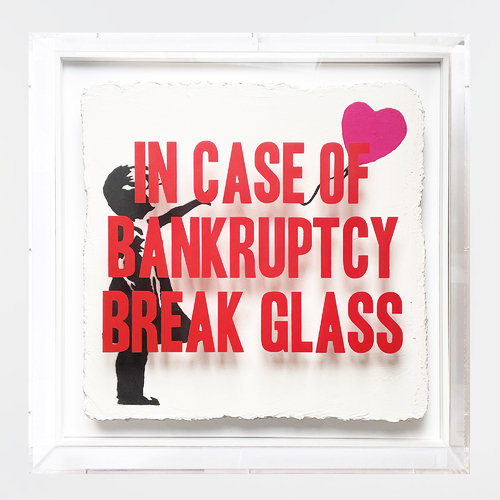 In case of Bankruptcy -  "BALLOON GIRL FLUO PINK"